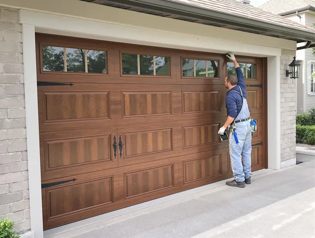 Custom garage door showcase by Powell Garage Door Repair in Powell