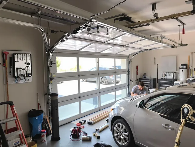 Garage door noise reduction service by Powell Garage Door Repair in Powell