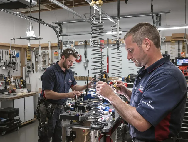 Garage door spring repair service by Powell Garage Door Repair in Powell